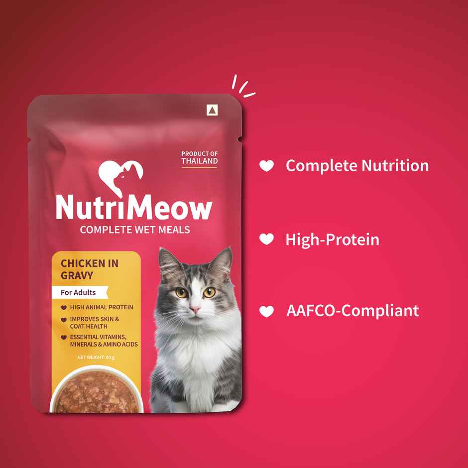 NutriMeow Chicken In Gravy Adult Cat Wet Food