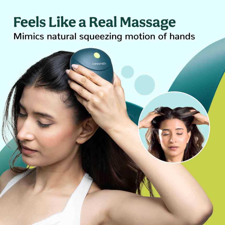 Caresmith Revive Scalp Massager: 96 Kneading Points Hair Growth and Relaxation in a Green Design