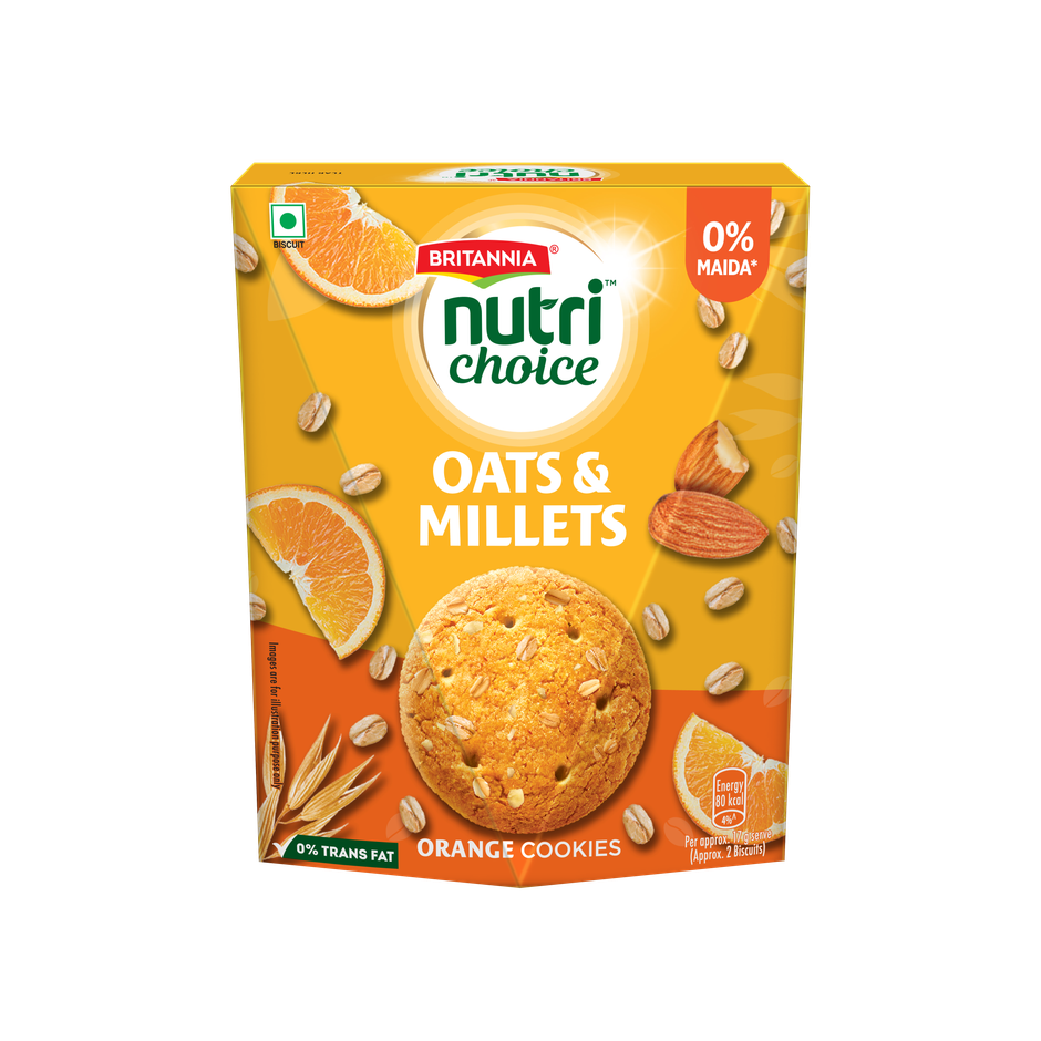 Britannia Nutrichoice Oats & Millets | Orange
