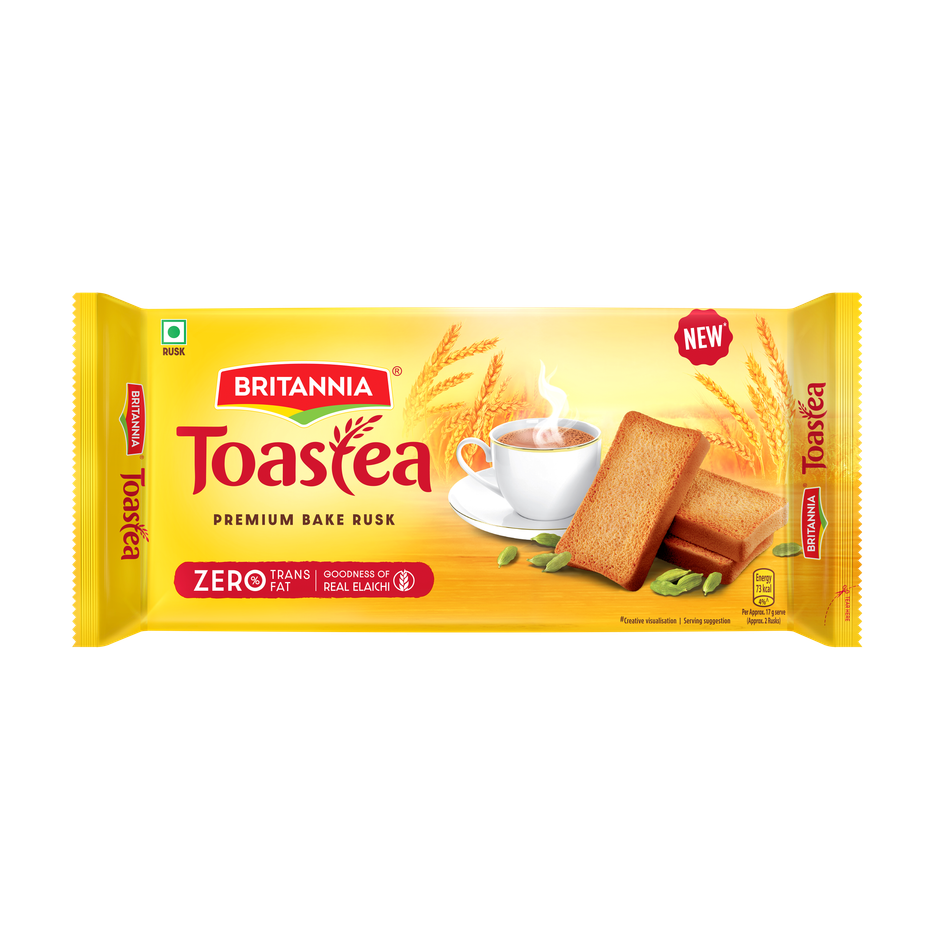 Britannia Toastea Premium Bake Rusk With Real Elaichi