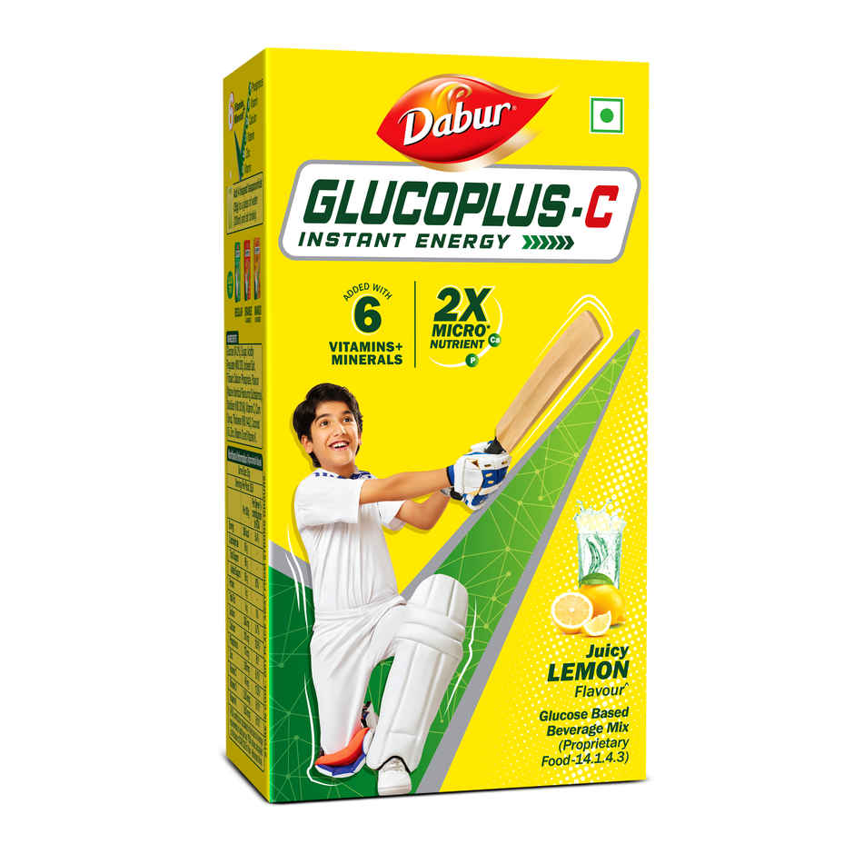 Dabur Glucoplus-C Lemon Instant Energy Glucose Powder