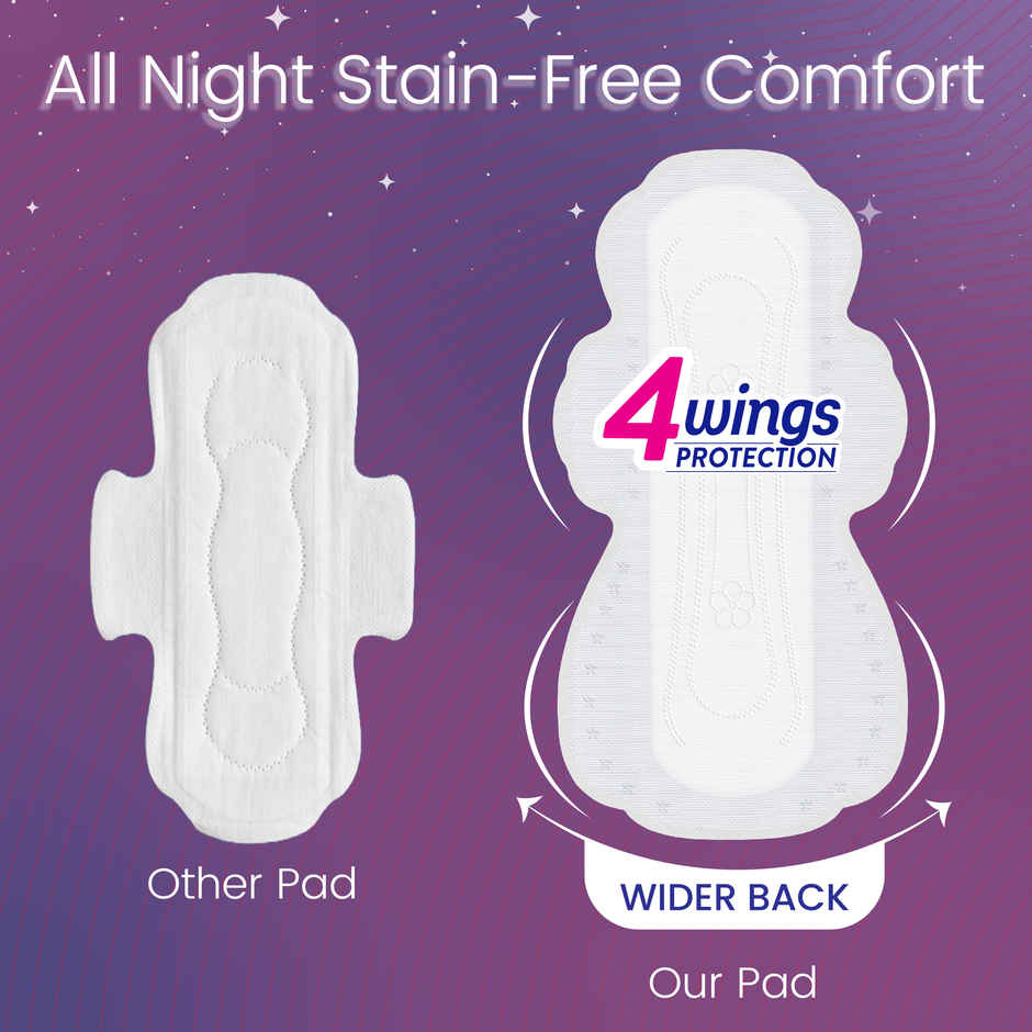 Paree Super Nights Heavy Flow Sanitary Pads | 2XL | 30 pcs