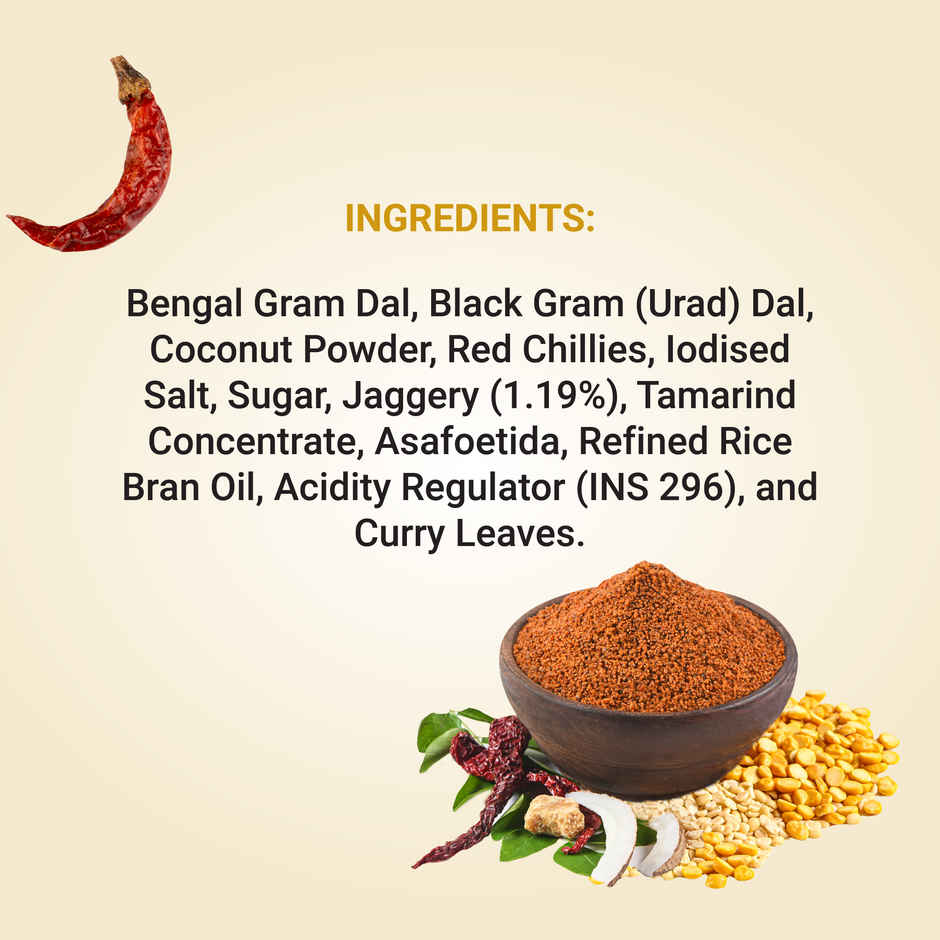 Adukale Chutney Powder With Jaggery