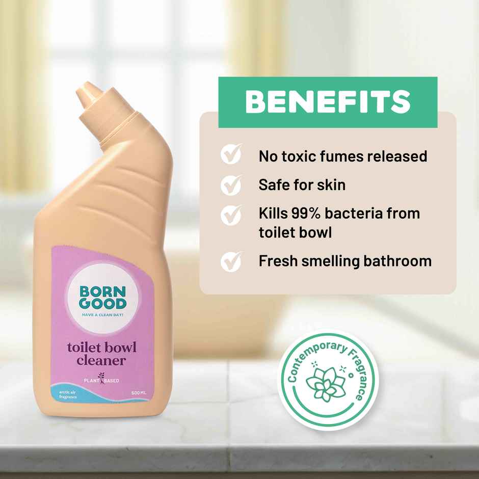 Born Good Arctic Air Fragrance Toilet Bowl Cleaner | Non-Toxic And Eco-Friendly