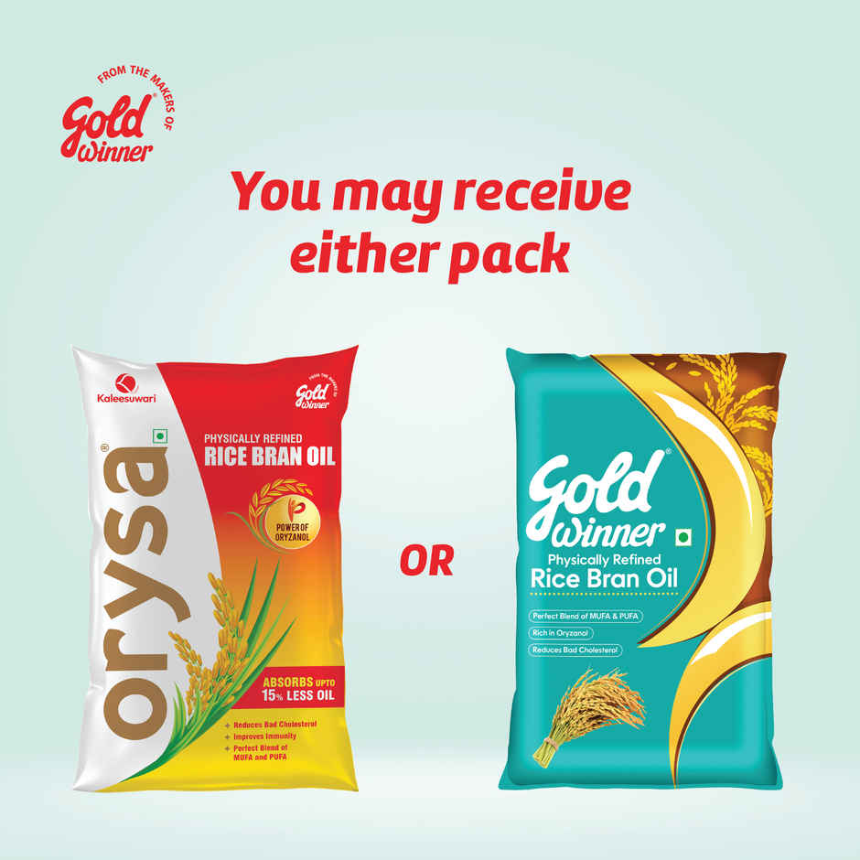 Gold Winner Refined Rice Bran Oil | Pouch