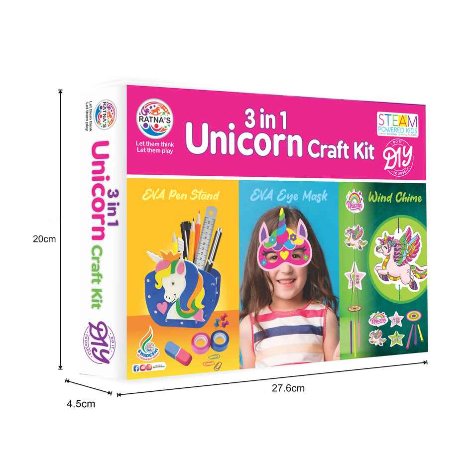 Ratna's 3 In 1 Unicorn Craft Kit