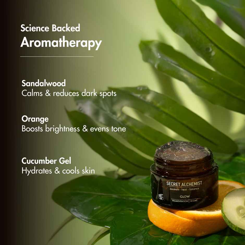 Secret Alchemist Glow Face Gel for Pigementation & Even Skin Tone with Vitamin C & Cucumber