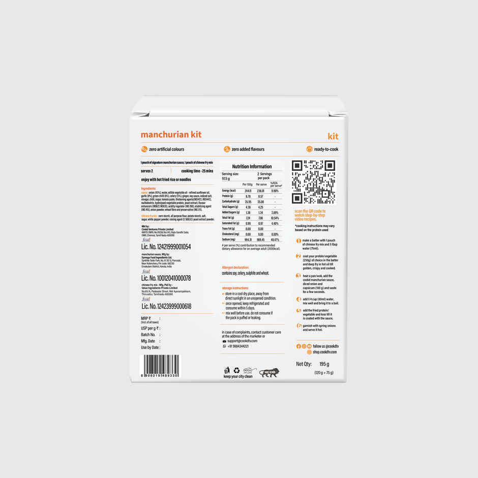 Cookd Manchurian Kit