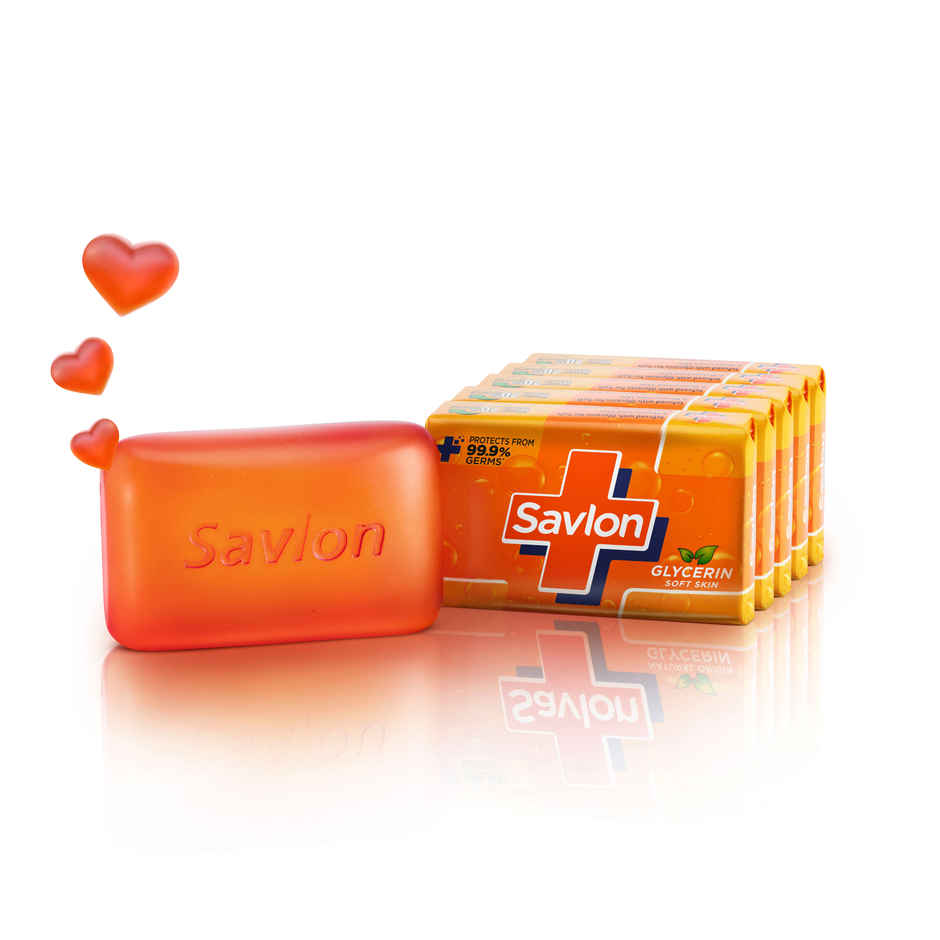 Savlon Moisturising Glycerin Bathing Soap Bar | Value Pack | For Women & Men