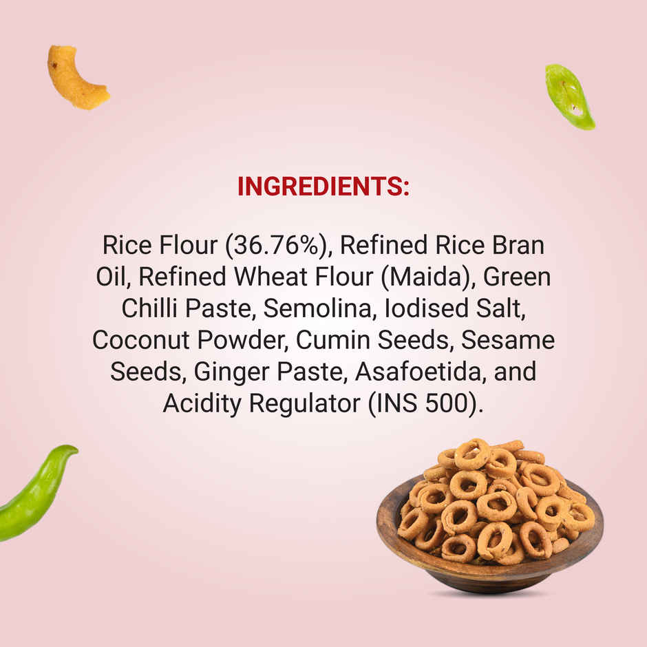 Adukale Rice Kodubale Rings | Crispy Snack Rings