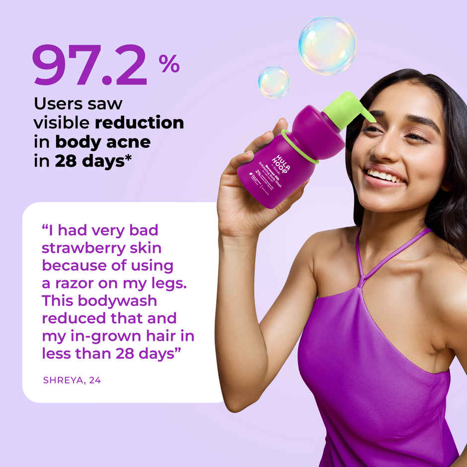 Hula Hoop Exfoliating Body Wash by Foxtale