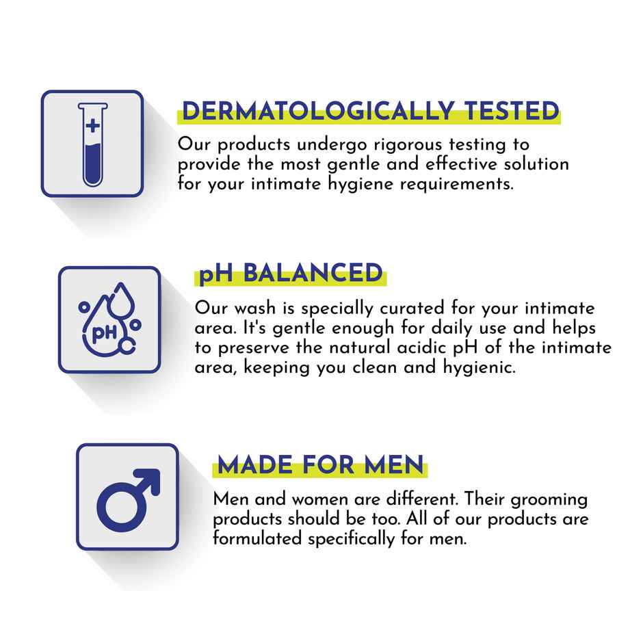 Mannlich Intimate Foaming Wash For Men Ph Balanced