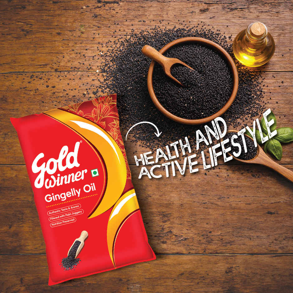 Gold Winner Advanced Gingelly Oil | Pillow Pouch