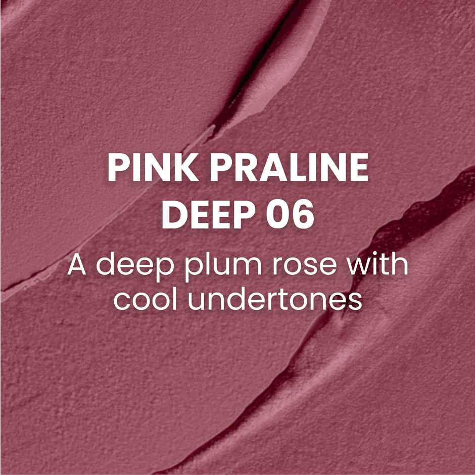 Typsy Beauty Cocoa Peptide Velvet Matte Lipstick Pink Praline Deep |  Hydrating | Bullet Lipstick