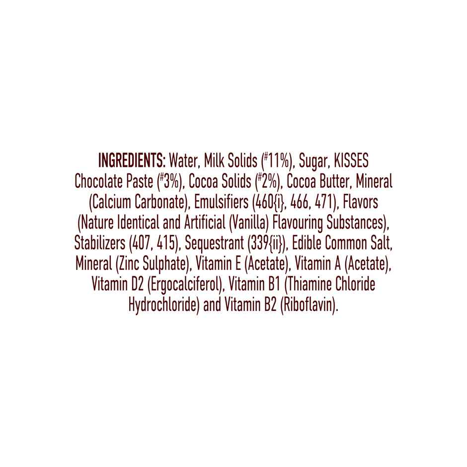 Hershey's Kisses Chocolate Brownie Flavoured Milkshake