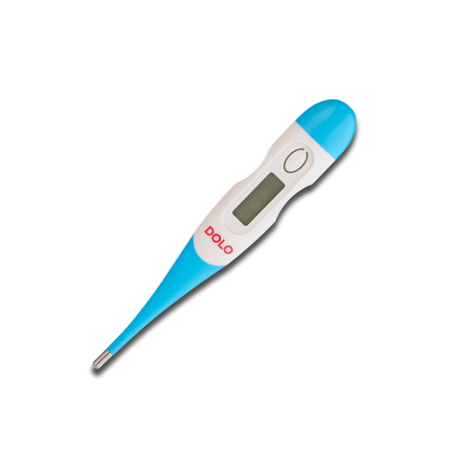 Dolo Fevometer Medical Digital Fever Thermometer with Soft Flexible Tip and Memory Function- Adults & Kids