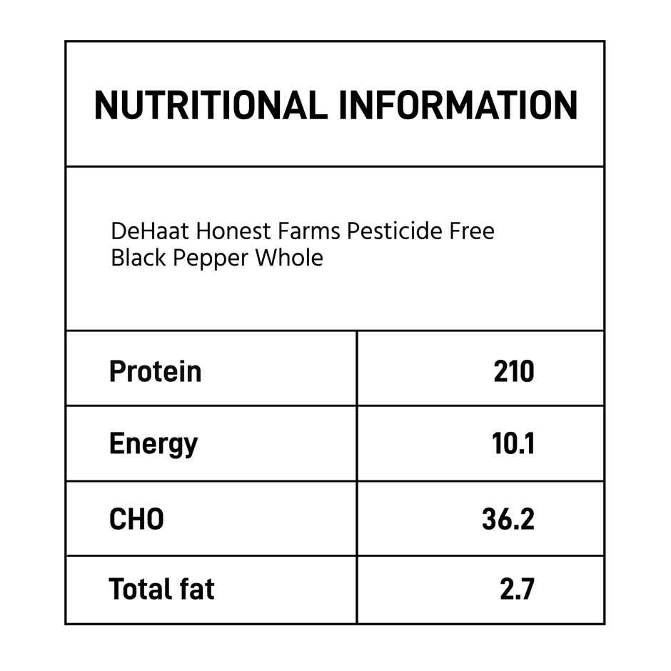 DeHaat HF Pesticide Free Black Pepper Whole
