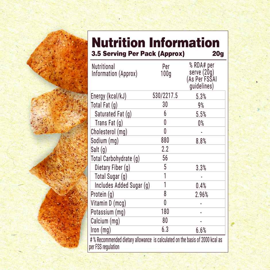 MOM Desi Masala Ragi Chips | No Palm Oil