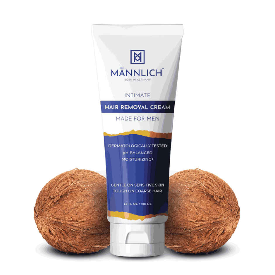 Mannlich Intimate/Private Hair Removal Cream For Men Suitable For All Skin Types