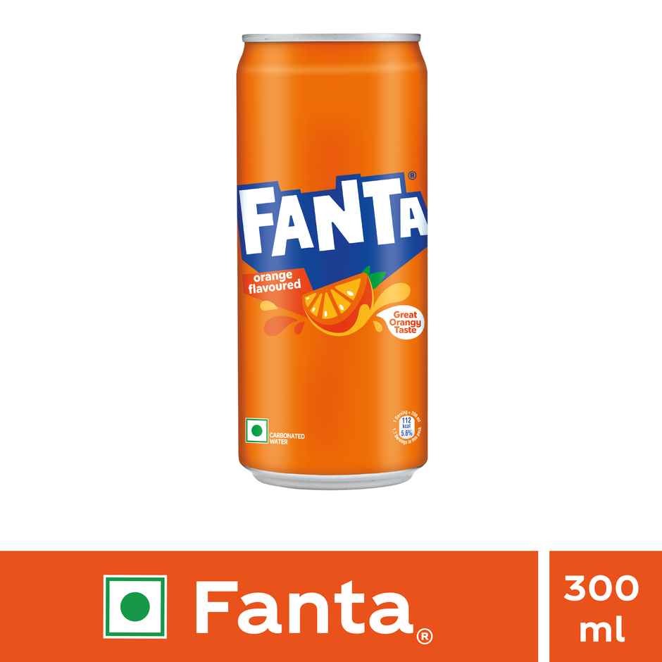 Fanta Orange Flavoured Soft Drink Can | Carbonated Beverage Combo