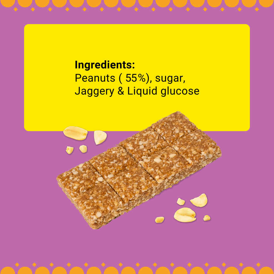GO DESi Crushed Peanut Chikki Bar