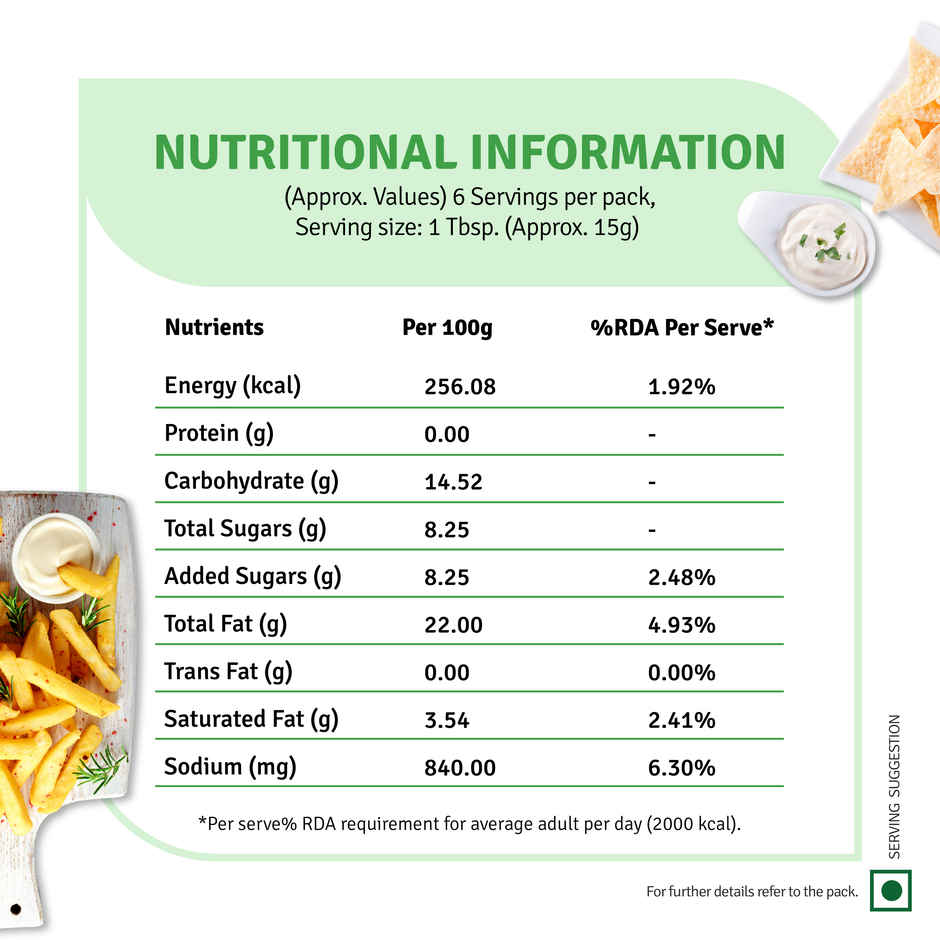 Veeba Chef's Special Veg Mayonnaise | Eggless