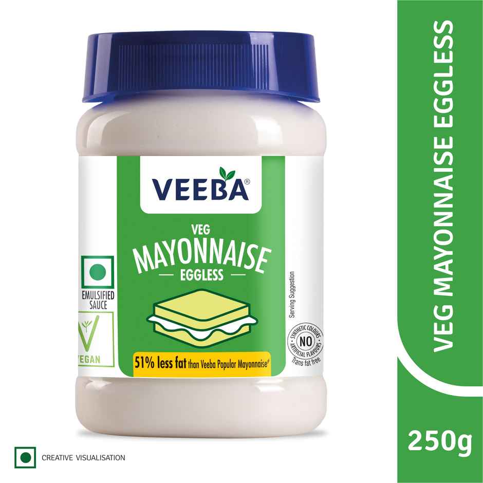 Veeba Tandoori Mayonnaise (250g) & Veeba Veg Mayonnaise Eggless (250g) Combo