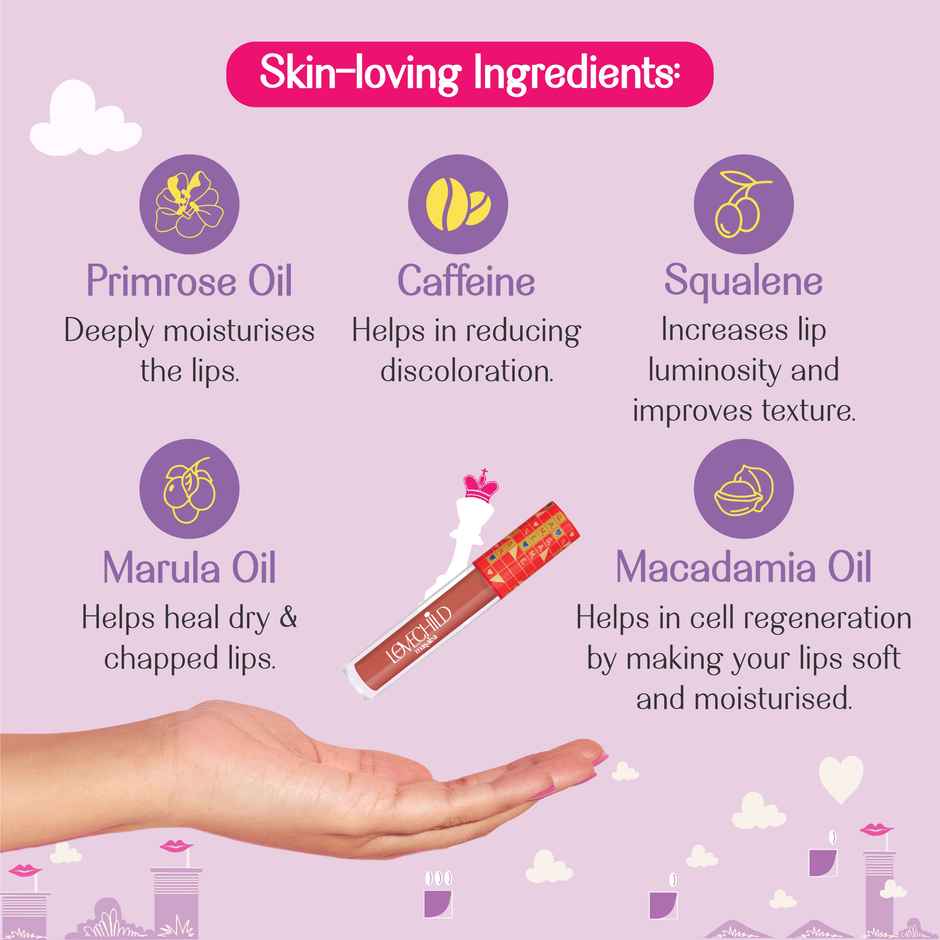 LoveChild Masaba Liquid Lipstick Hukum | Brown | Game On! Mad | Matte | 8 Hrs Stay & Transfer Proof