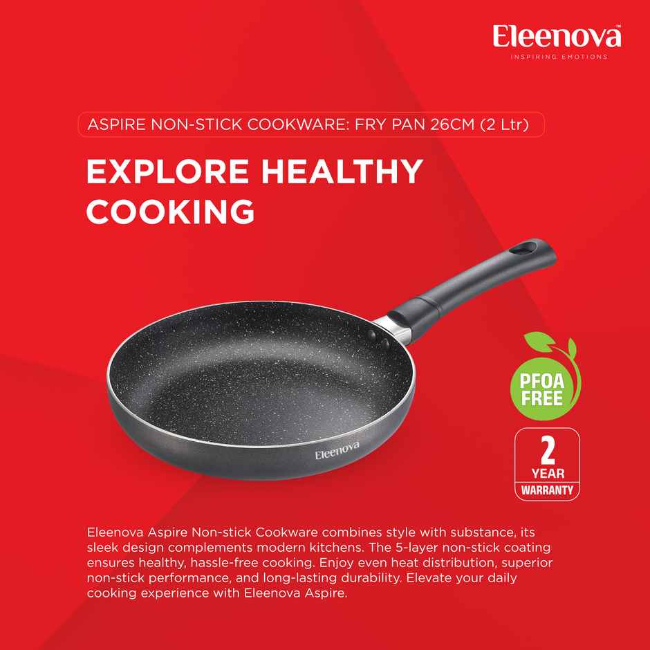 Eleenova Aspire Non | Stick Cookware | Fry Pan 26 Cm