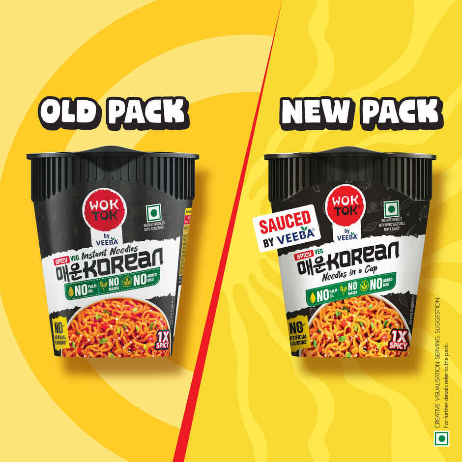 Wok Tok by Veeba Spicy Korean Noodles in a Cup