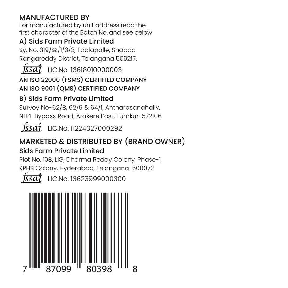 Sid's Farm Tested Skim Milk (No Antibiotics . No Hormones . No Preservatives)