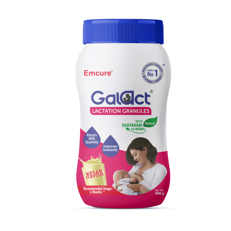 Galact Granules | Lactation Supplement with Shatavari | Kesar Flavour