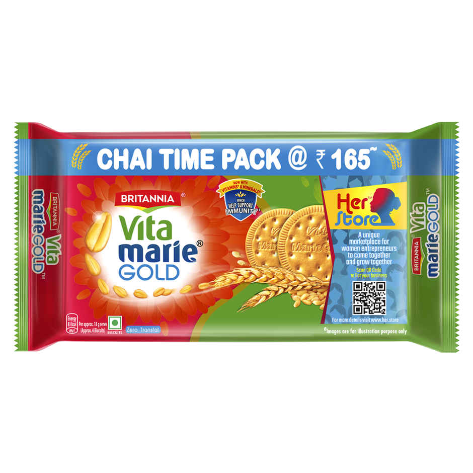 Britannia Vita Plain Marie  Gold Biscuits | Trans Fat-free