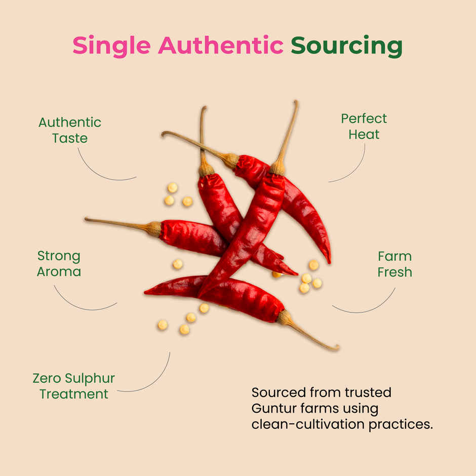 Khetika Red Chilli Powder | Guntur Chilli | Stone Ground | Toxin Free | No Added Preservatives