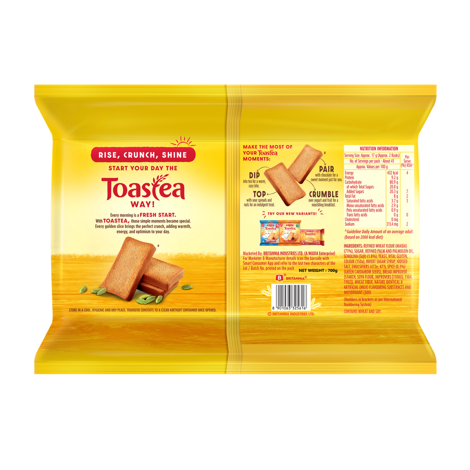 Britannia Toastea Bake Elaichi Rusk | Combo