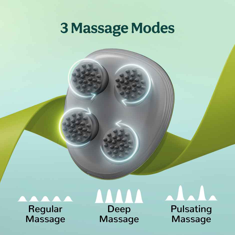 Caresmith Revive Scalp Massager: 96 Kneading Points Hair Growth and Relaxation in a Green Design