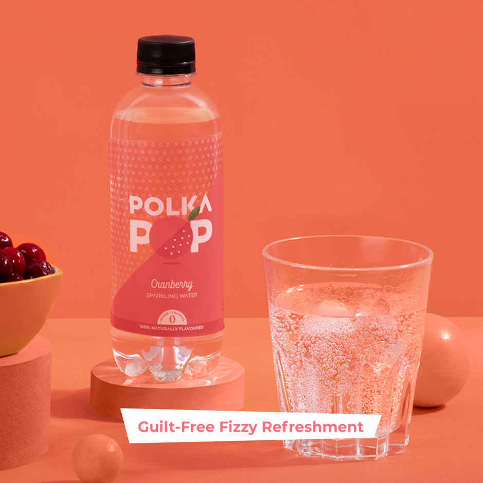 Polka Pop Cranberry Sparkling Water