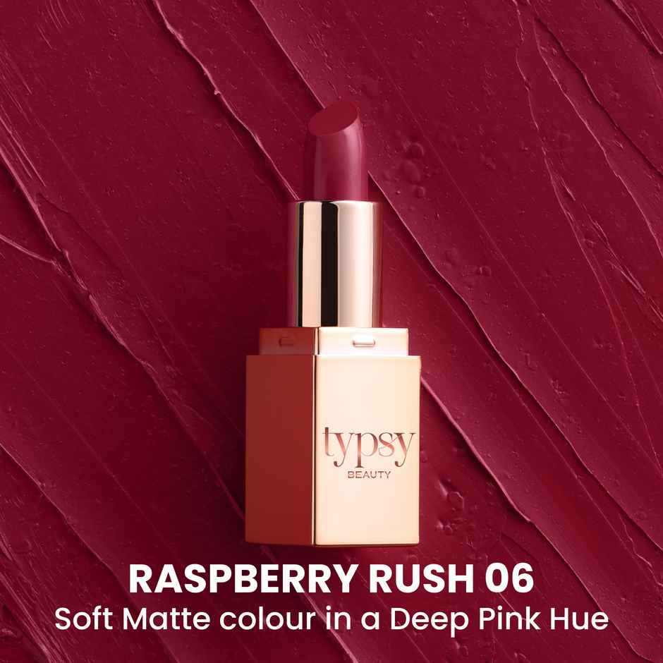 Typsy Beauty Happy Hour Mini Lippie Raspberry Rush | Bullet Lipstick | Creamy Matte