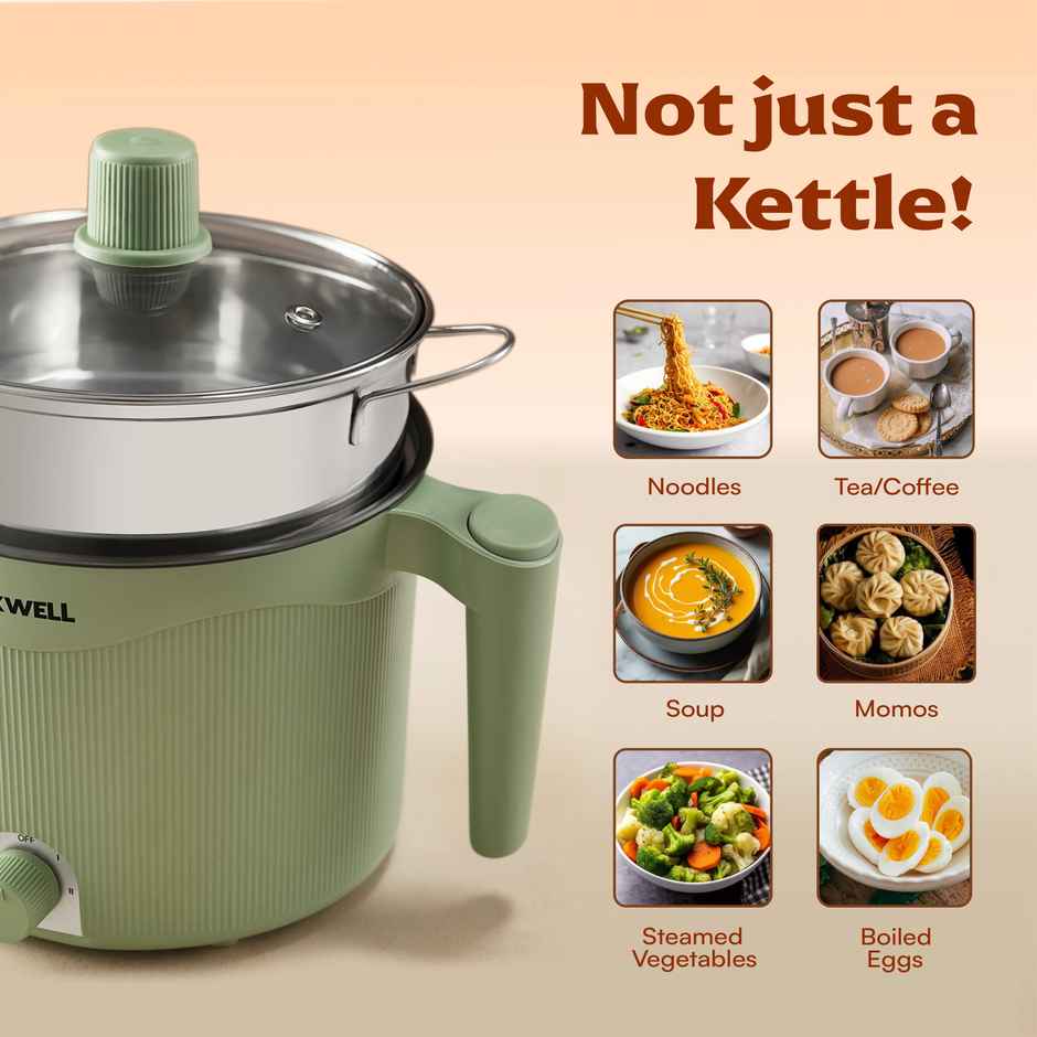 Cookwell Multi Purpose Kettle | 600 W | 1.5 L | Green