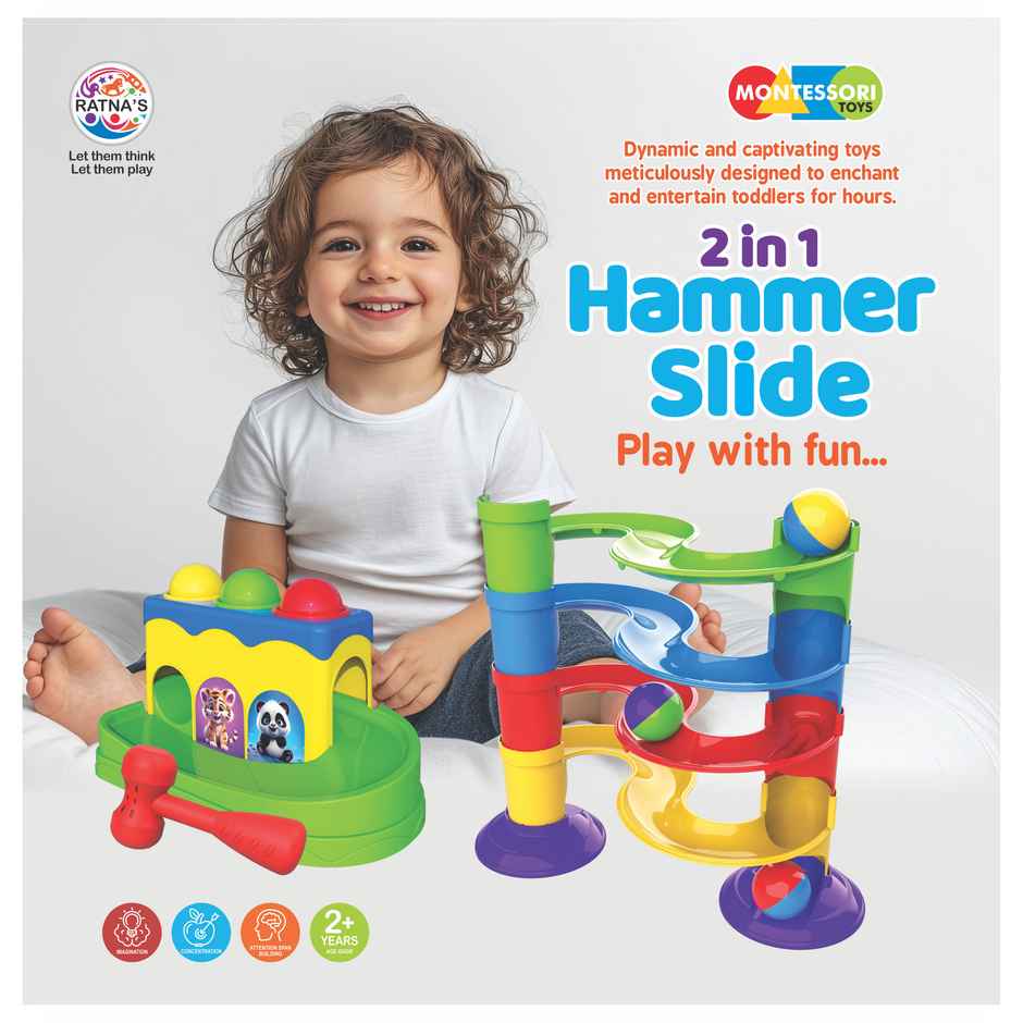 Ratna's 2 In 1 Hammer Slide | Assorted