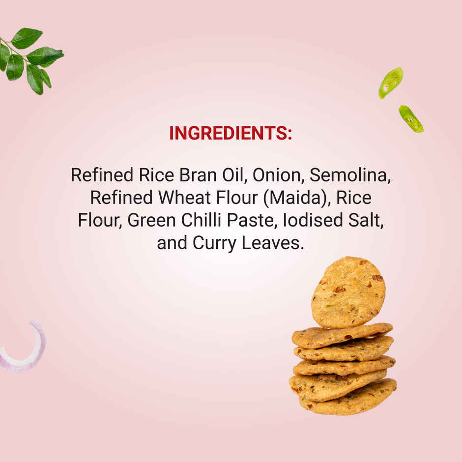 Adukale Kayi Kodubale (Coconut Kodubale) 180.0 Gram (180g) & Adukale Maddur Vade 180.0 Gram (180g) Combo