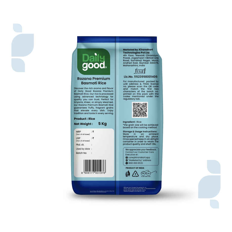 Daily Good Rozana Premium Basmati Rice | Medium Grain
