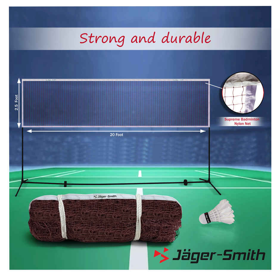 Jager Smith Stork Badminton Net | Maroon