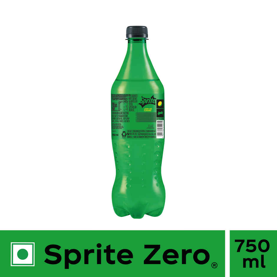Sprite Zero | Lemon-Lime Sparkling Soft Drink | Pet Bottle| Zero Sugar | The Coca-Cola Company