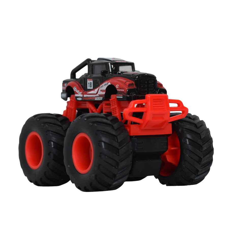 Tak Tak Toys 1:64 Die Cast Turbo Pull Pack Truck Toy Monster Car with Metal Body for Kids Action 02
