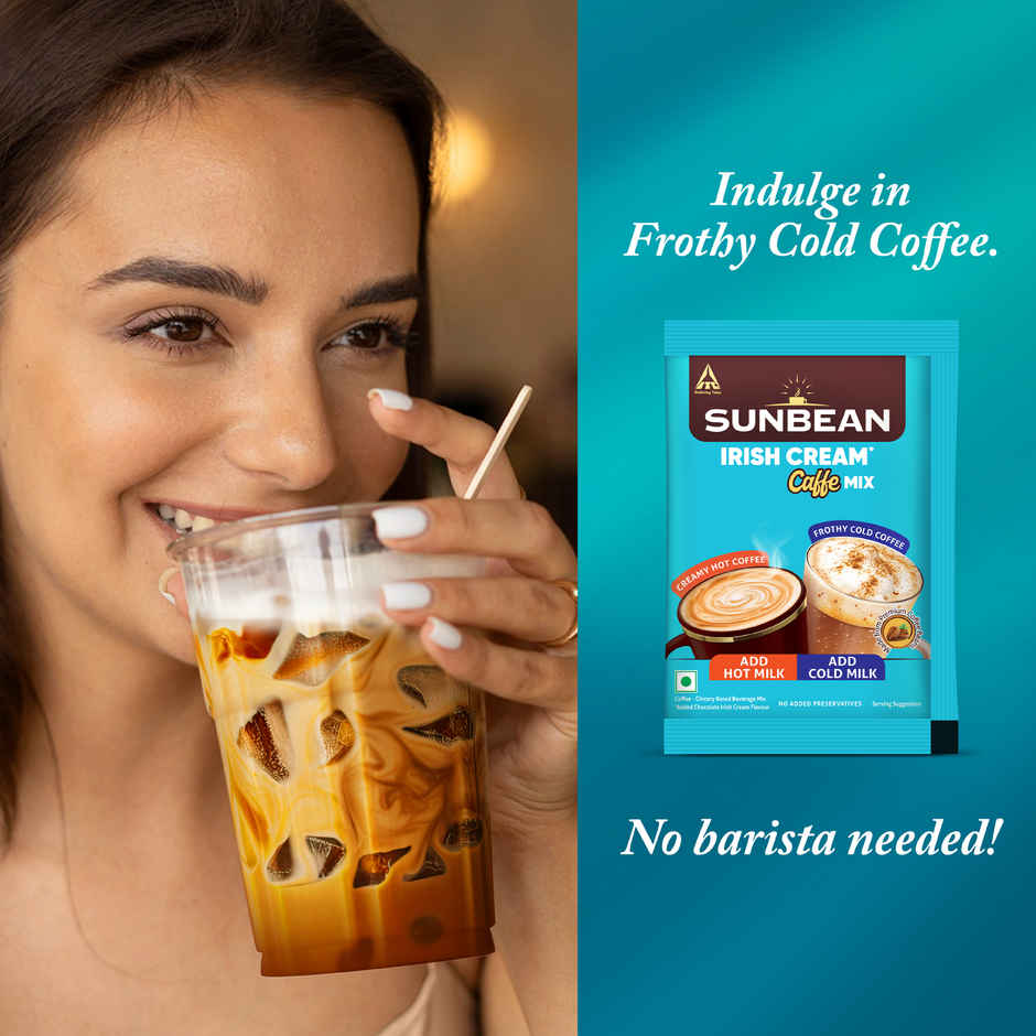 Sunbean Irish Cream Coffee Mix - Effortless Dalgona Experience (Add Milk)