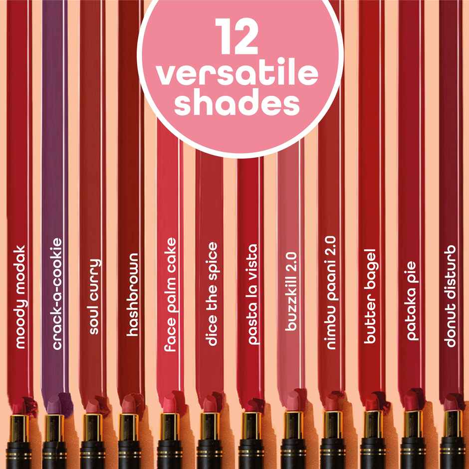 LoveChild Masaba Long Stay Ultra Matte Lipstick Kit | Buzzkill 2.0 + Soul Curry + Crack A Cookie