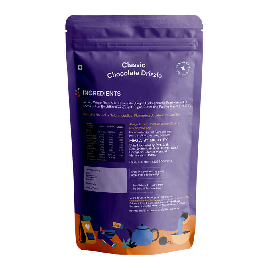 Nova Nova Waffle Chips- Classic Chocolate Drizzle Combo