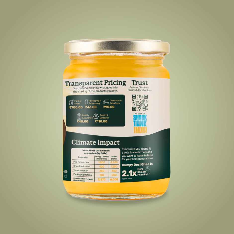 Humpy Farms A2 Standard Creamy Desi Cow Ghee