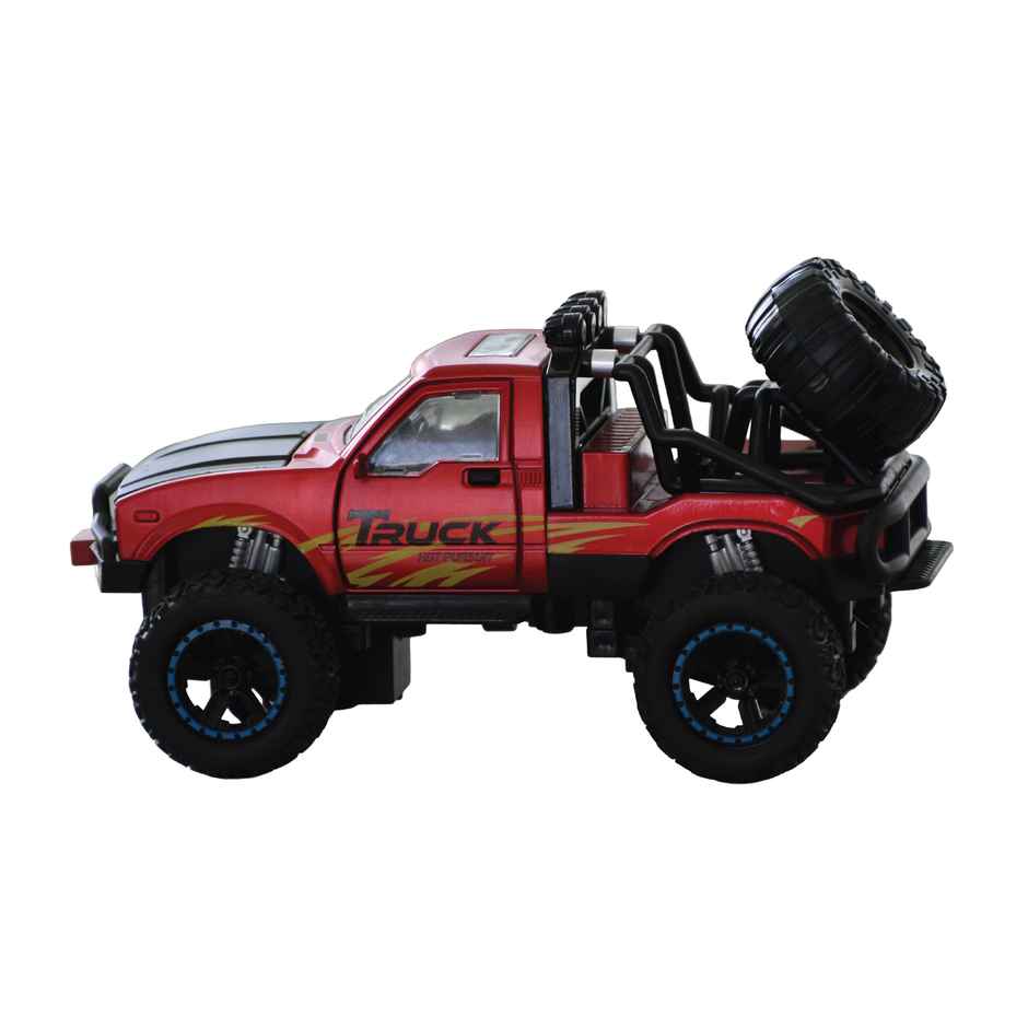 Tak Tak Toys 1:24 Die Cast Off Road Monster Car with Metal Body Openable Doors Red